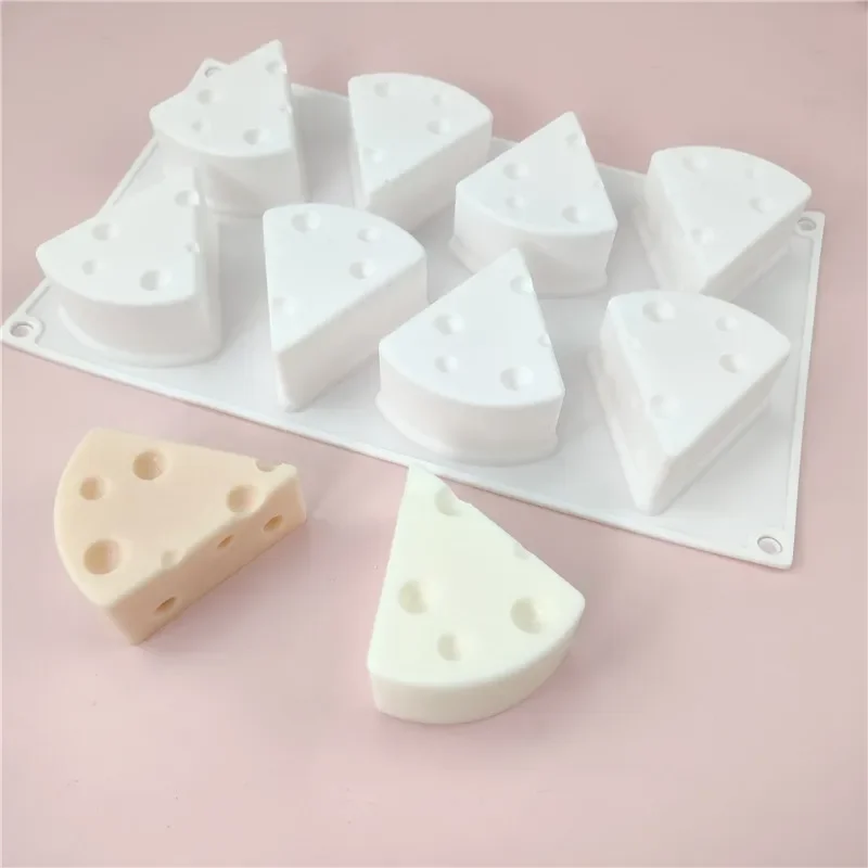 

8 with Cheese Cheese Mousse Cake Silicone Mold Handmade Soap Aromatherapy Wax Plaster Mold Baking Tools Baking Accessories