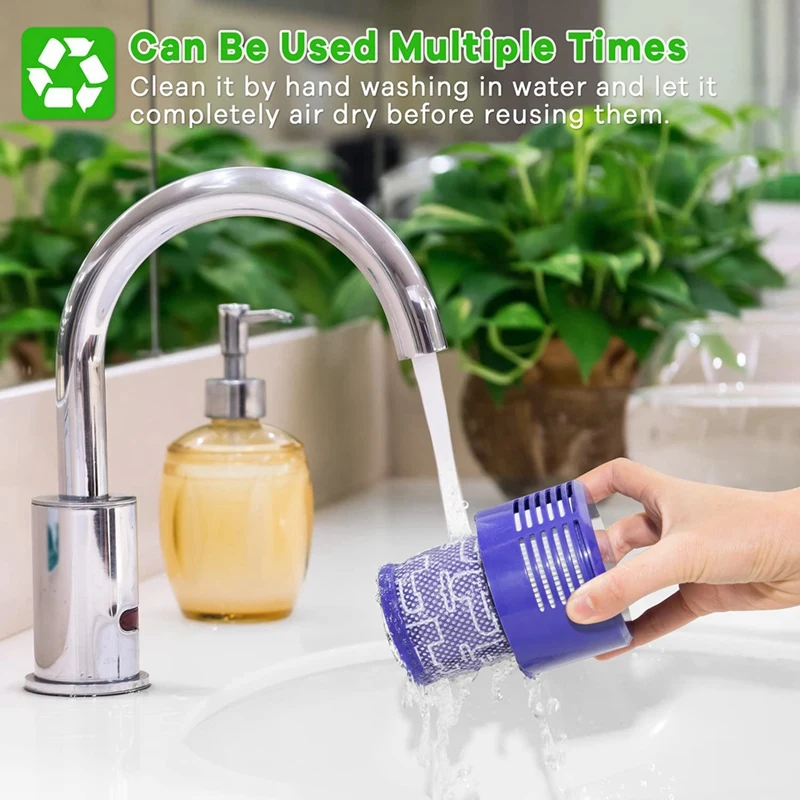 อะไหล่แผ่นกรอง HEPA สำหรับเปลี่ยน V10 Dyson อะไหล่เครื่องดูดฝุ่นอะไหล่ทดแทน DY-969082-01