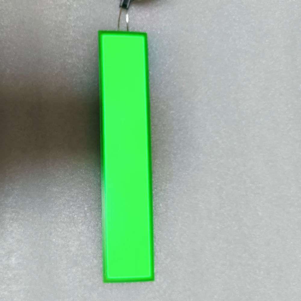 Green color 15cm x 3cm  EL Panel Electroluminescent Sheet LCD Backlight machine And Equipment EL Foil Lighting Paper