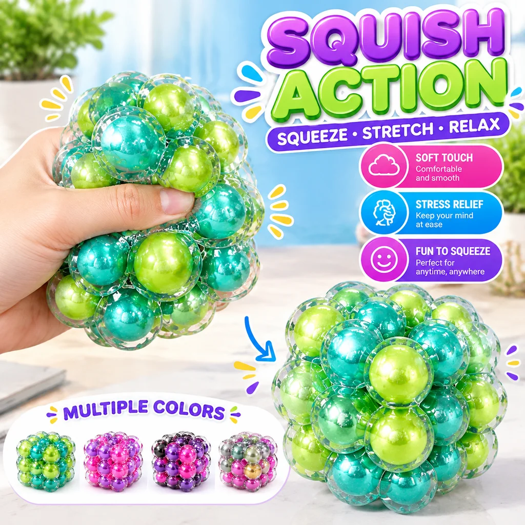 Square Cube Fidget Squishy Squeeze Toy Needoh Maltose Stress Relief Decompression Sensory Toy New Cross Border