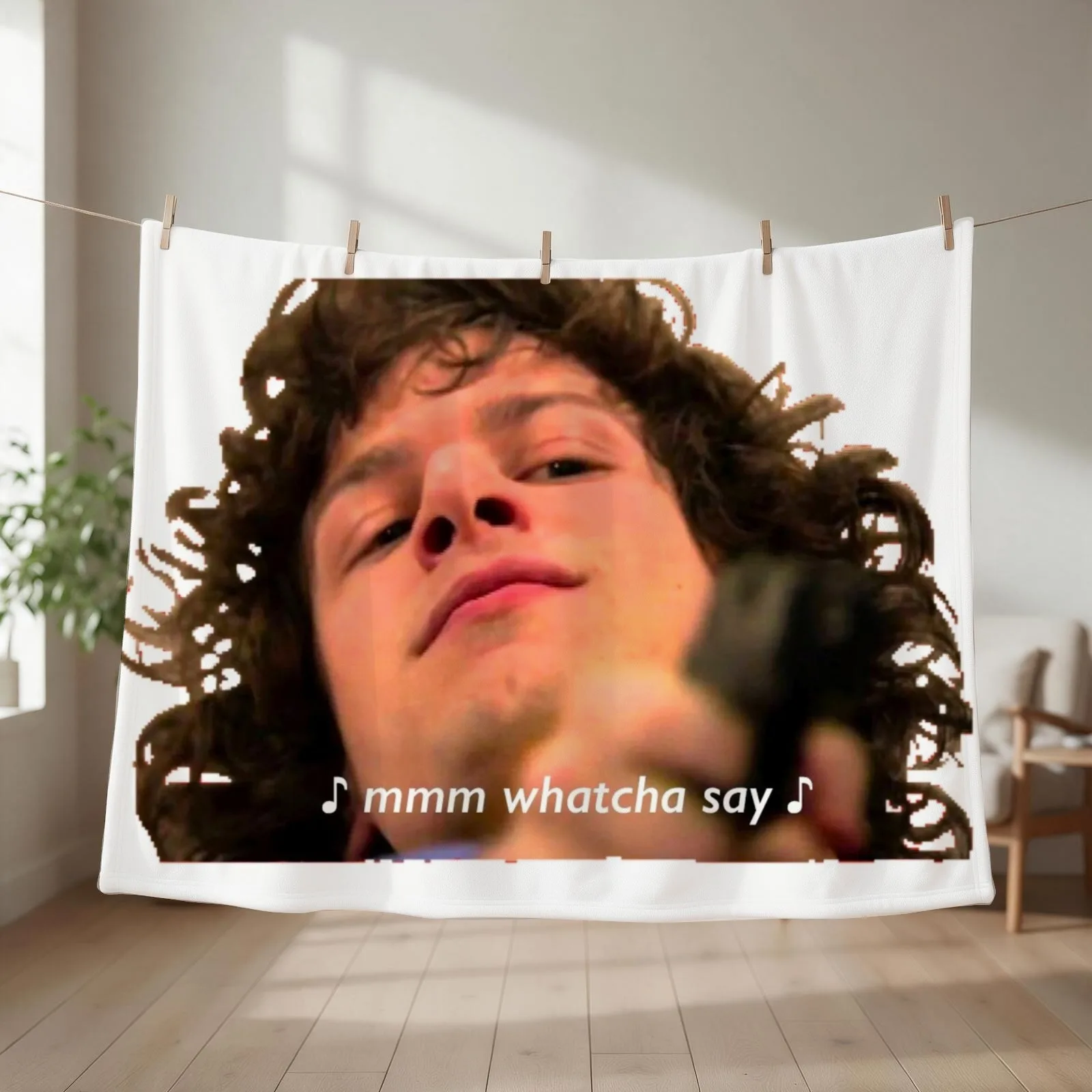 Dear Sister - Andy Samberg Throw Blanket couch cozy soft plush fuzzy picnic outdoor blanket