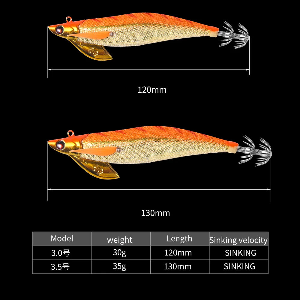 SQUID KING 35g/30g Japan Jig Kopf Tintenfisch Jig Oktopus Jig Oktopus Köder Meer Jig Spiel Angelköder Tintenfisch Haken