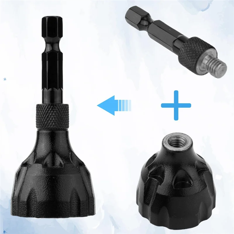 A43F-2Pcs أداة إزالة الأزيز الخارجية، 1/4 بوصة عرافة عرقوب أداة إزالة الأزيز الروتاري إزالة لدغ الشطب مثقاب الخشب