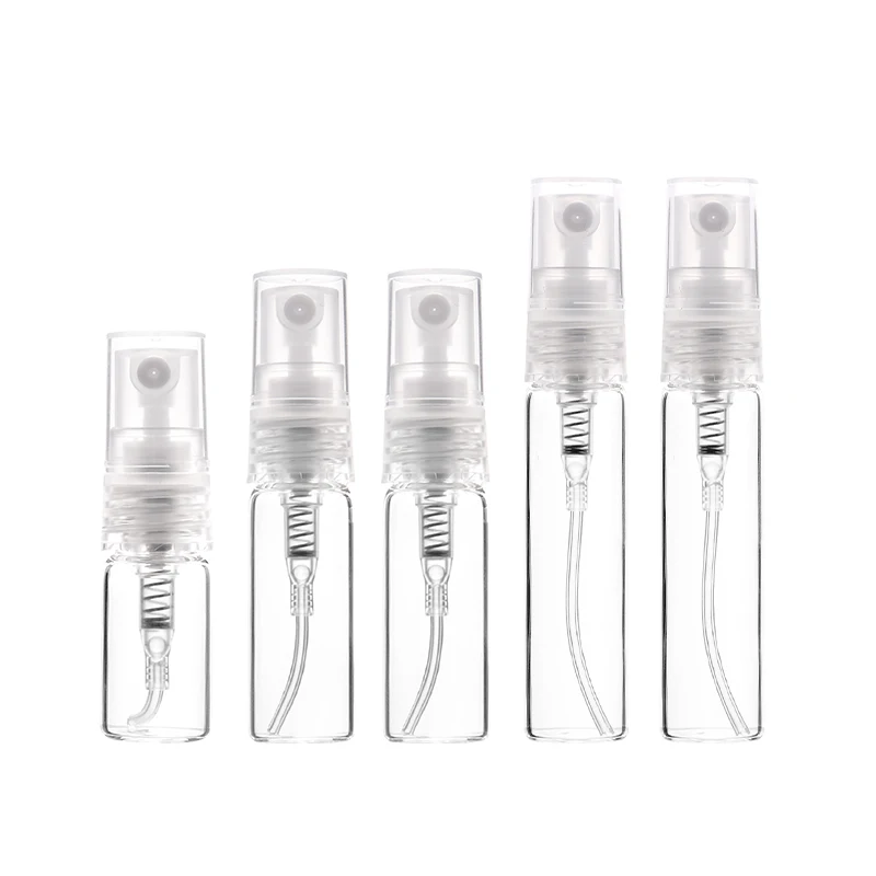 Best Selling 8 Pack 2/3/5/10ml Mini Clear Glass Perfume Bottle Refillable Perfume Bottle Sprayer Portable Travel