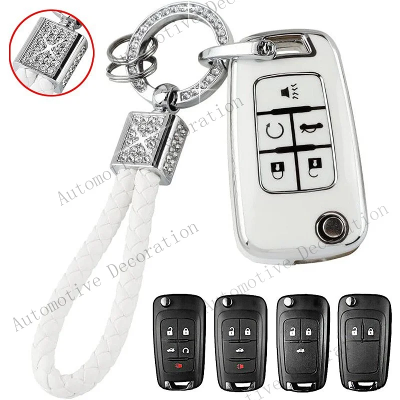 Z+ TPU Car Remote Key Fob Case Cover Holder For Buick Encore Lacrosse Regal Verano