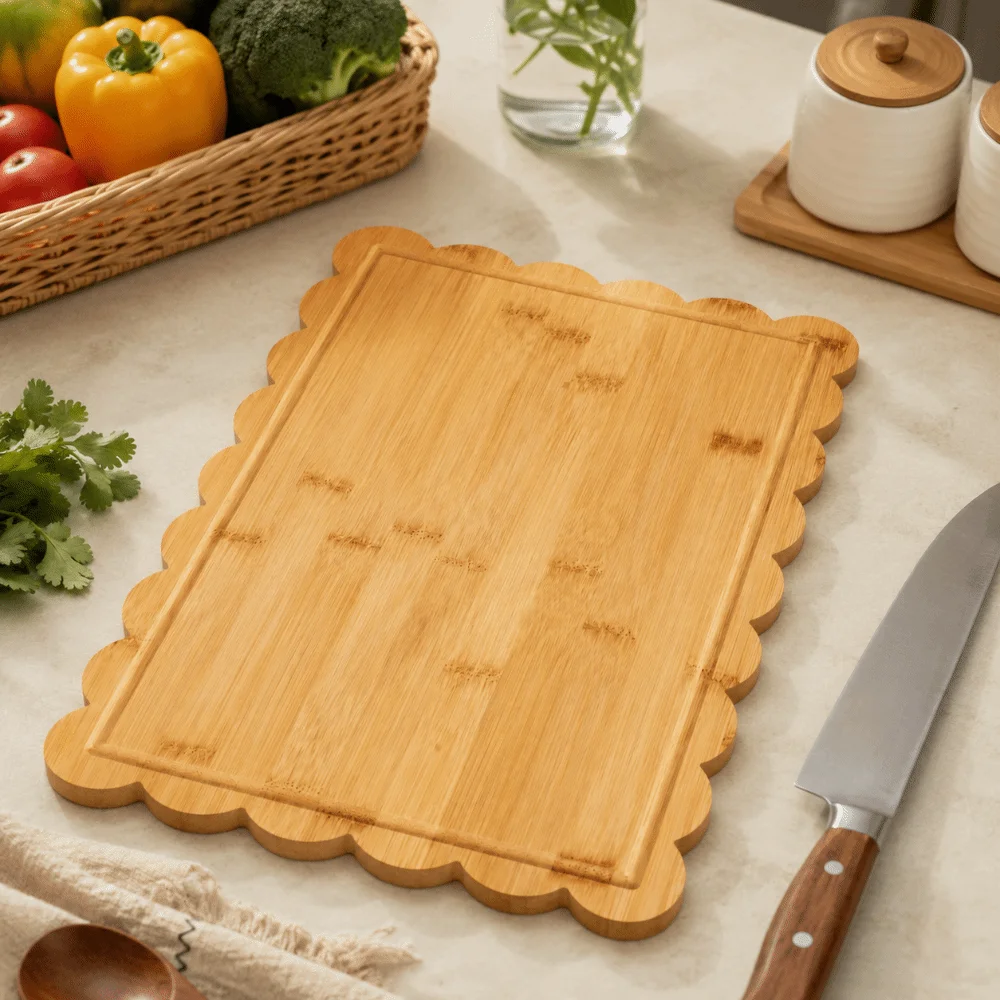 Anti-Bacterial Wood Cutting Board Non-sticky Multi-Functional Kitchen Chopping Block Durable Thickened Steak Plate Meat Cutting
