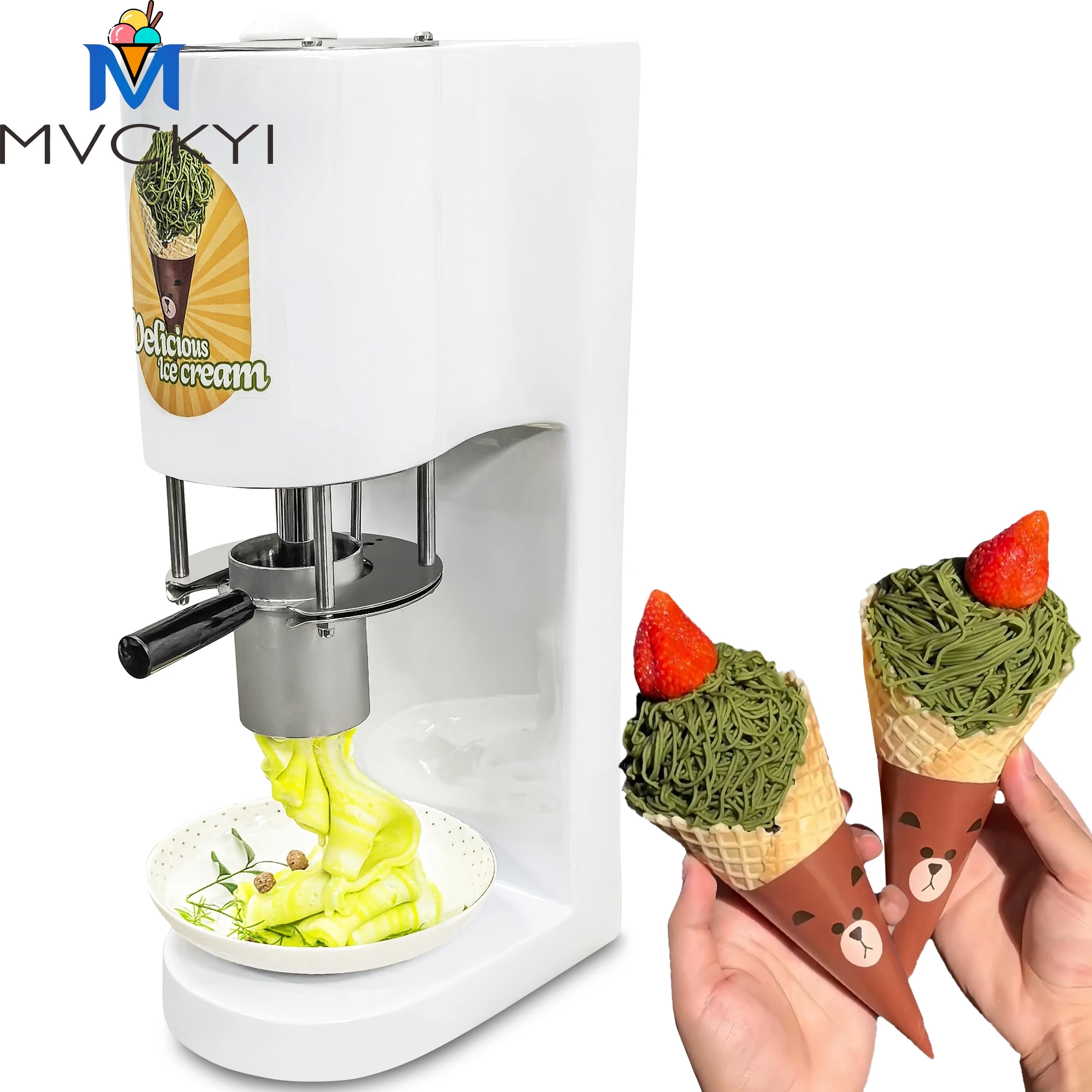 

Mvckyi Hot Sale Spaghetti Ice Cream Machine In Germany Cheap 4 Kind Noodles Shaping Machine For Sale