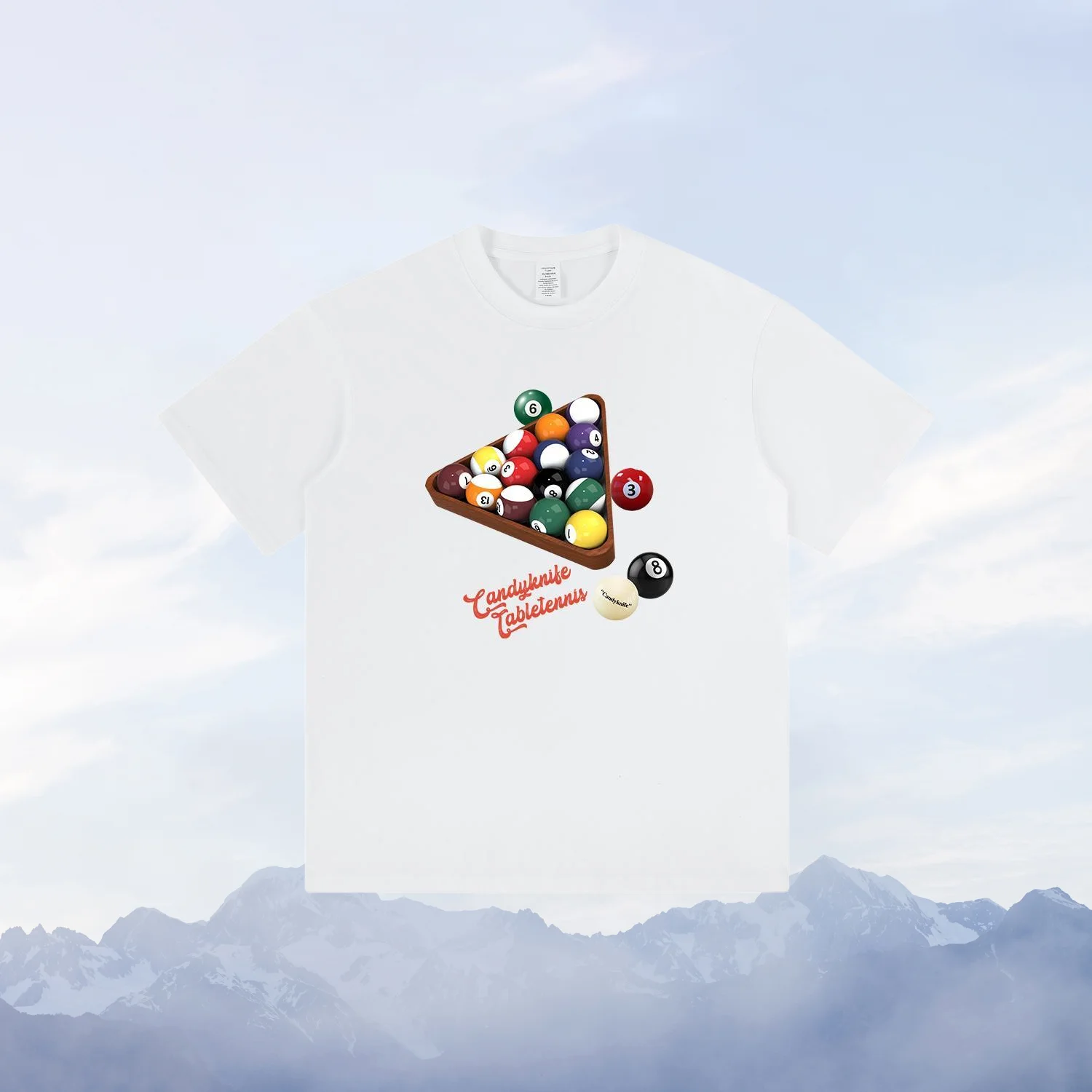 Американская футболка с короткими рукавами и надписью для бильярда среднего размера, мужская и женская футболка для бильярда, свободная и универсальная, с принтом из чистого хлопка
