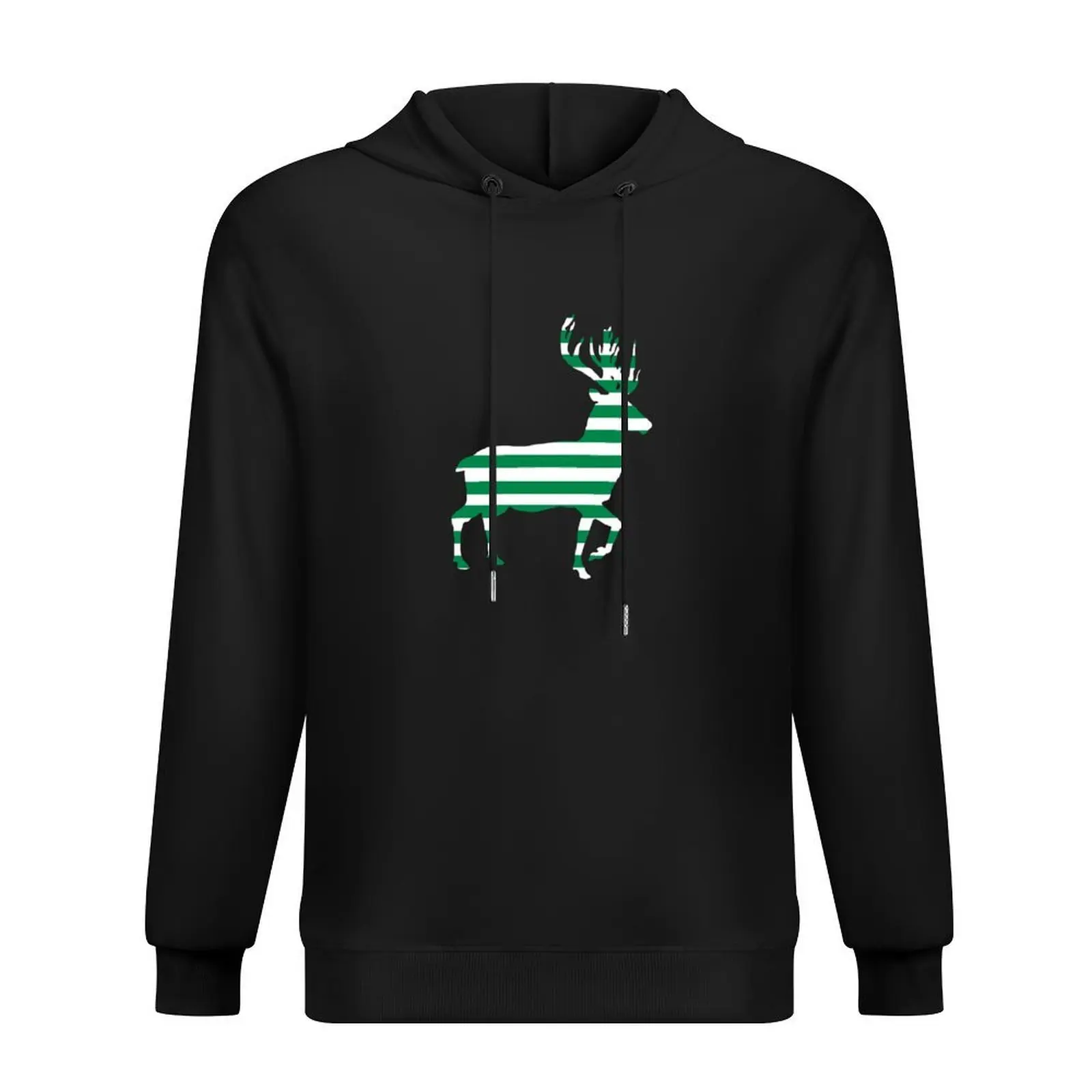 

Glasgow Celtic Football Club Green and White Hooped Stag Silhouette Hoodie men clothes autumn clothes new in hoodies and blouses