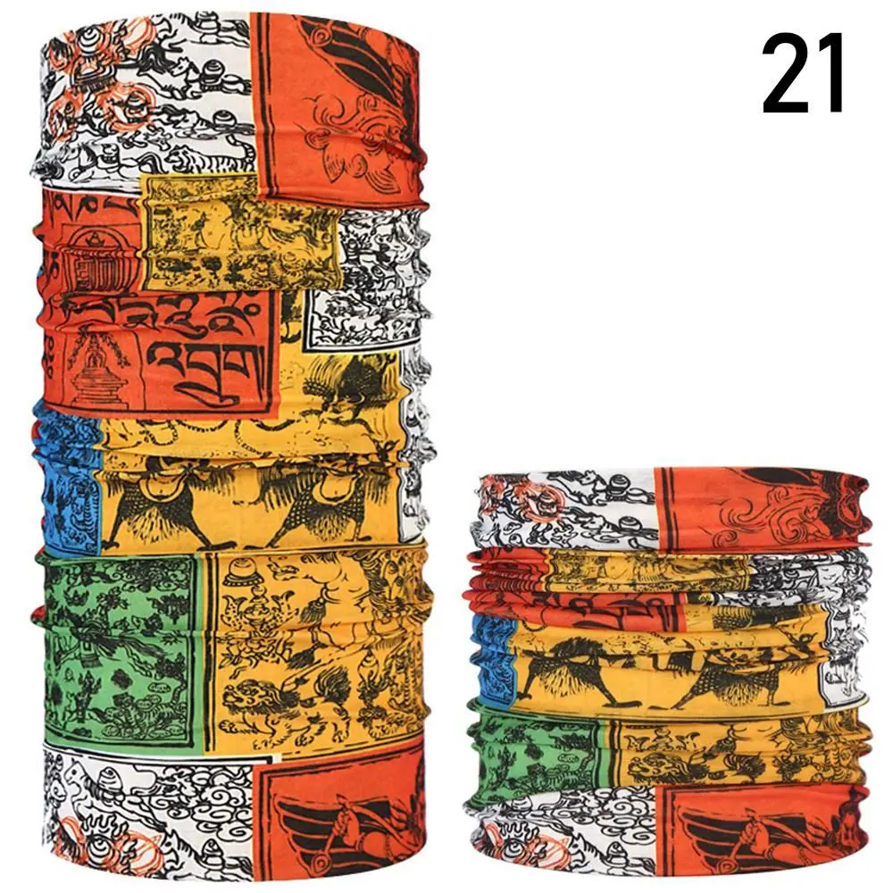 Outdoor Climbing Hiking UV Protection Bandana Printing Cycling Scarfs Windproof Headband Magic Neck Scarf Ski Fishing Headwear