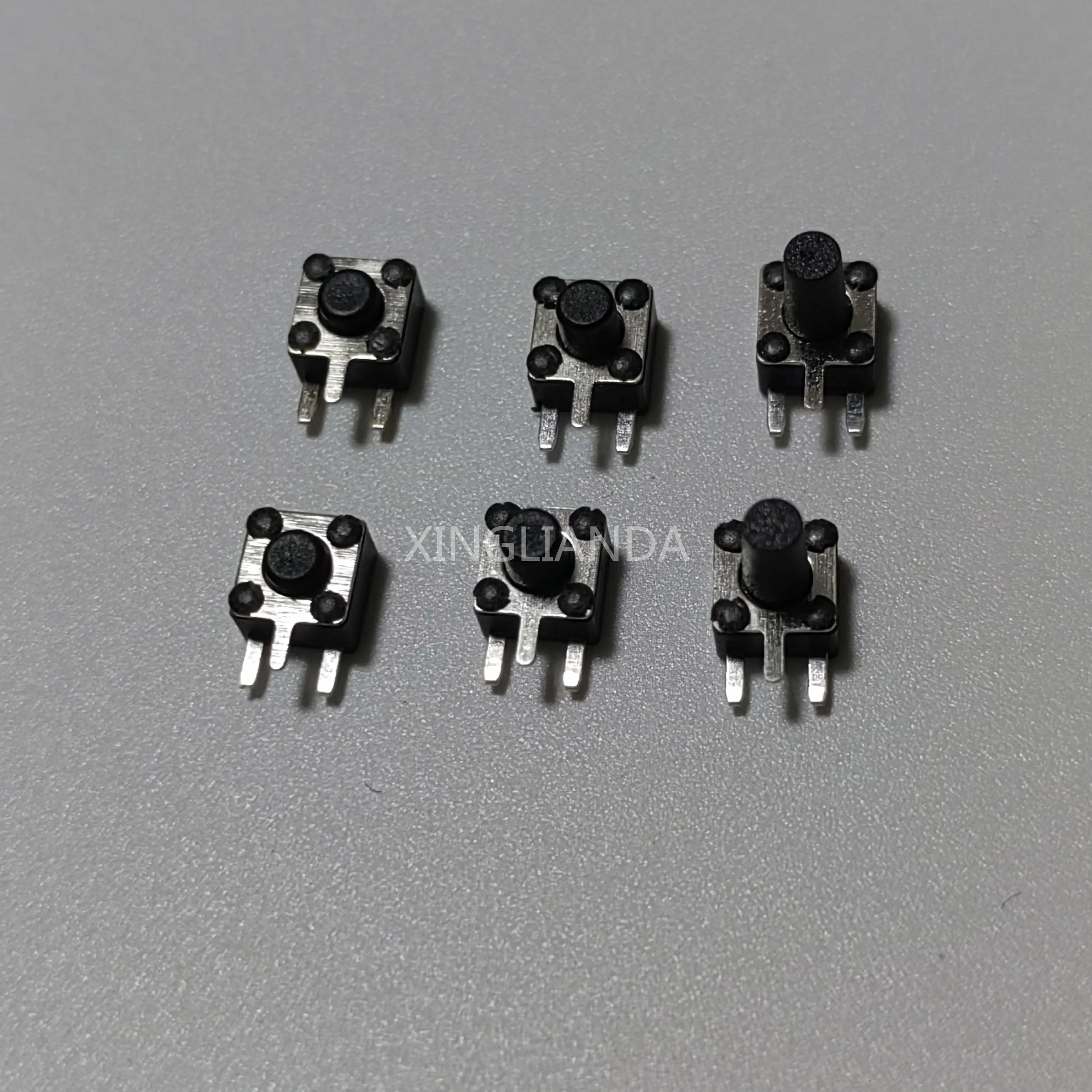 100PCS 4.5*4.5mm Panel PCB Momentary Toy switch DIP Side 3 Pin 4.5x4.5x3.8/4.5/5/6/7MM