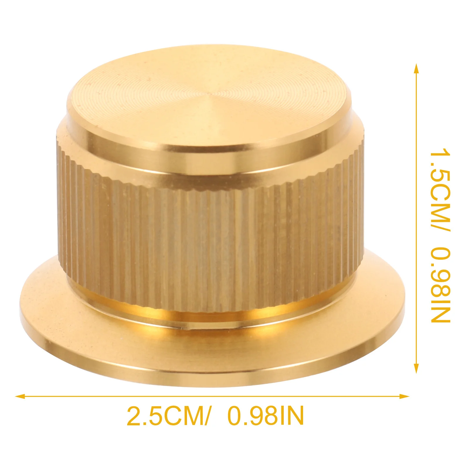 

Durable Aluminum Alloy Guitar Volume Control Knob Sturdy Potentiometer Cap Replacement for Electric Guitar Bass Sound Device