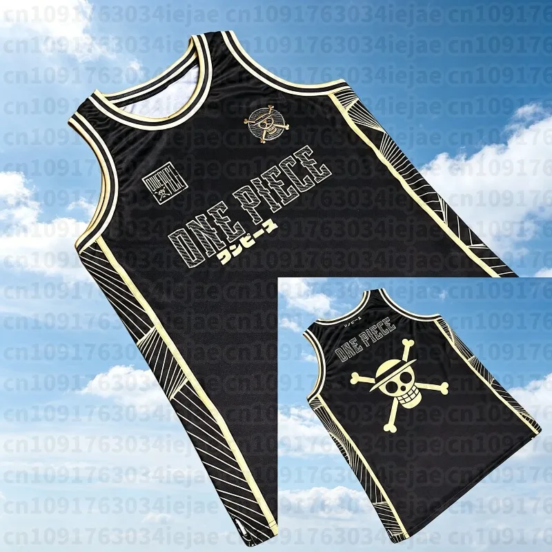 2026 One Piece Anime Luffy Peripheral Print Tank Top Men's Loose Sports Summer Fashion Top Comfortable and Breathable