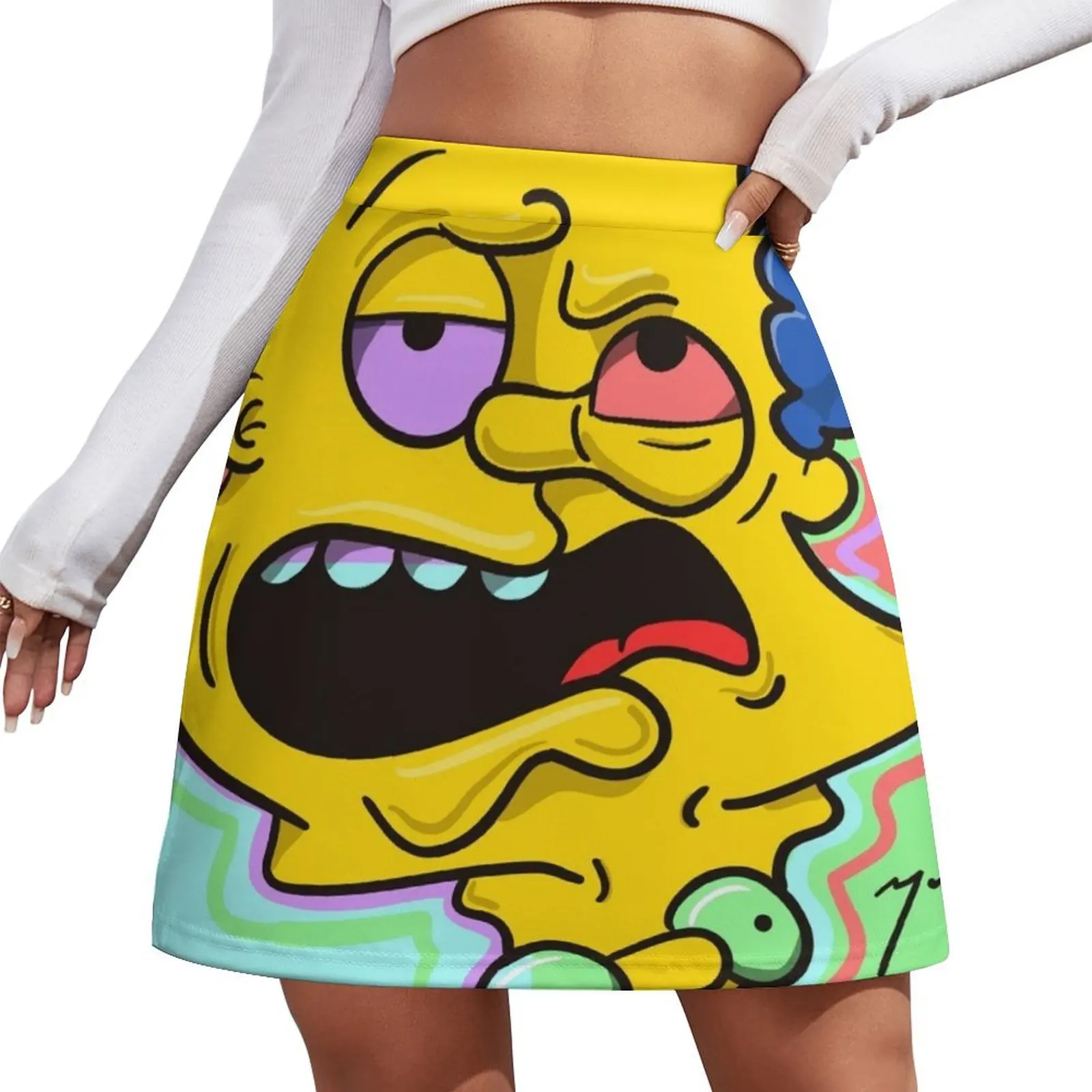 

Trippy Mini Skirt night club outfit elegant skirts for women Short women′s skirts