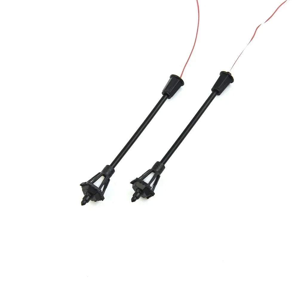 20Pcs Model Railway LED Lamppost Lamps Wall Lights 1:150 Scale 3V Plastic Model Artificial Miniature Light Model Scenery