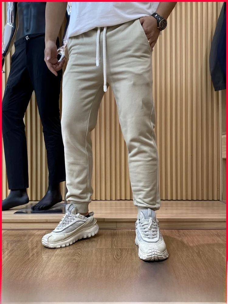 

Men's Fce Lined Sports Casual Trousers Autumn Winter New Sle Warm Comfortable All Matched Sweatpants Trendy Cotton Blend