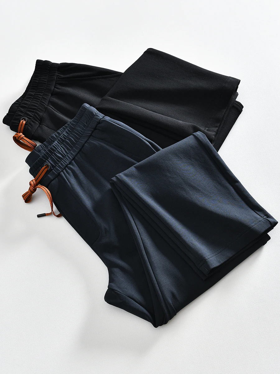 

Double-Sided Long Velvet Cotton Sporty Casual Men's Fashionable Sweatpants Breathable Comfortable Straight Leg Pants