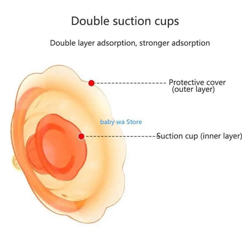 Silicone Nipple Protector Breastfeeding Nipples Cover for Protection Caps for Women Mother with Carrying for Case 4XBD