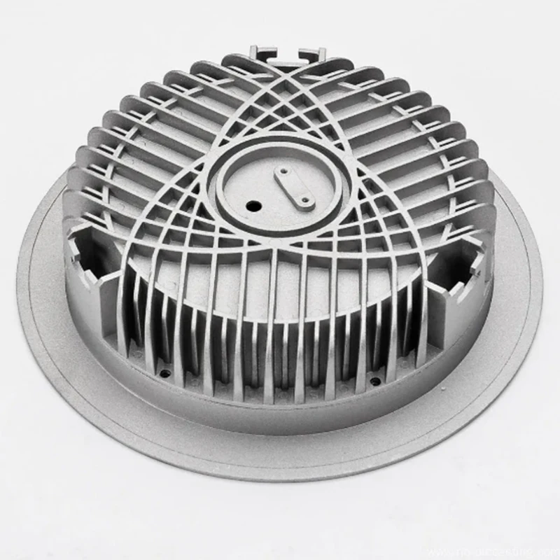 Aluminum alloy custom CNC machined lamp heat dissipation module shell