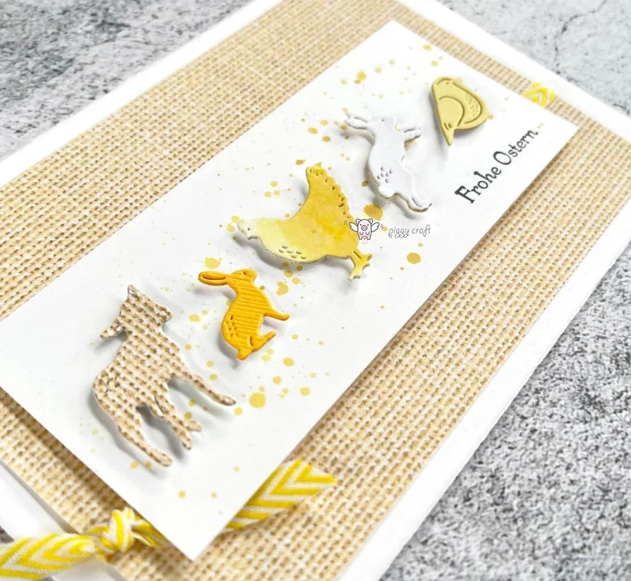 Piggy Craft Metall-Stanzformen, verschiedene Tiere, Scrapbook-Papier-Bastelformen, Stanzschablonen, Stanzformen