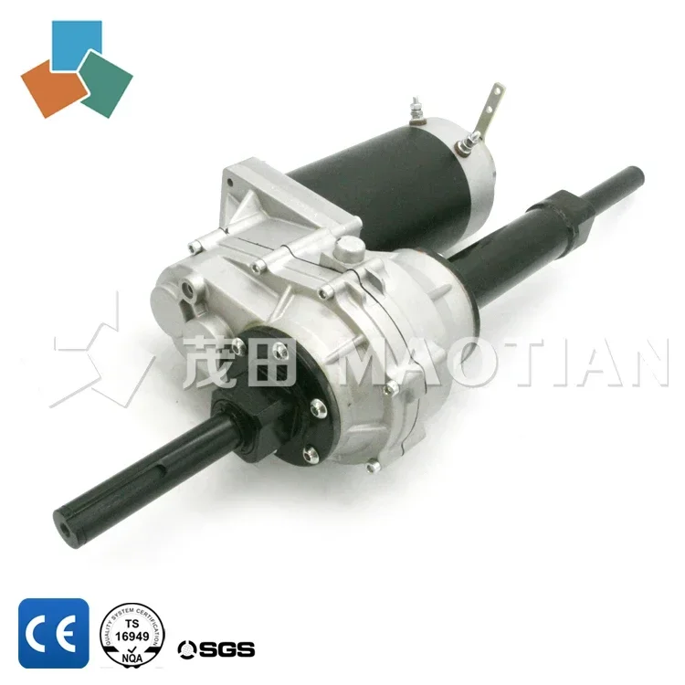 Motore transaxle DC ad alta coppia MT24/motore a corrente continua con spazzola per scooter elettrico 36V 800W/motoriduttore portante