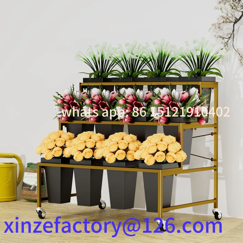 

Customizable ladder flower stand flower bucket flower shop display stand