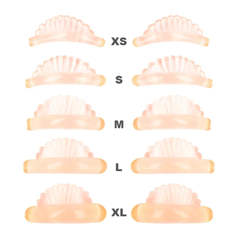 Nuevo 5 pares de almohadillas de carcasa de silicona elevador de pestañas rizador 3D permanente parches para ojos aplicador extensión de pestañas postizas herramientas de maquillaje