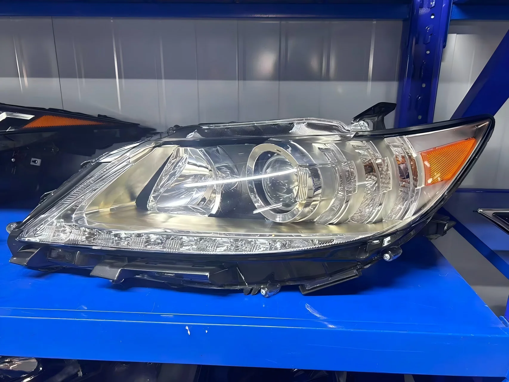 For Lexus ES350 ES300h ES250 2013 2014 2015 Halogen HID Xenon Projector Headlight Assembly Lens LED DRL Upgrade Replacement Lamp