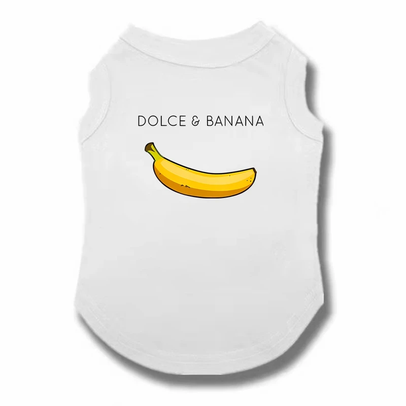 DOLC&BANANA Pets T-shirt Dogs Vest Cats Skirt Small Dog Clothing Dog Clothes Summer Thin Dog Vest Breathable Pet T-shirt