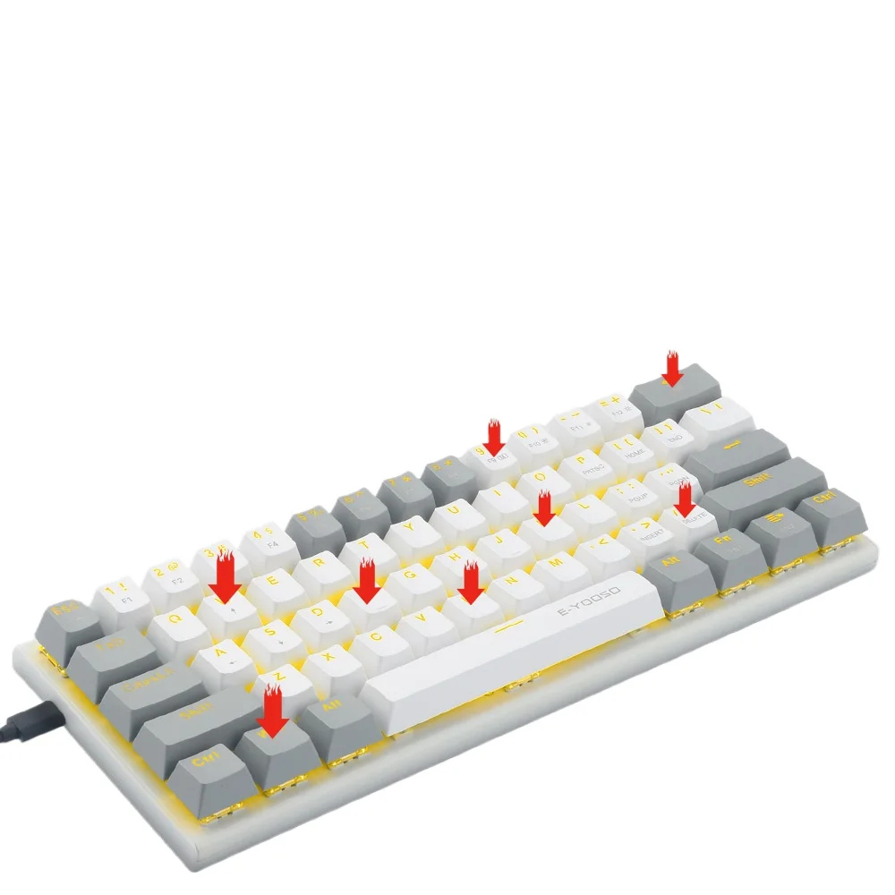 'For  Switches 61 Keys Wired Mechanical Gaming Keyboard