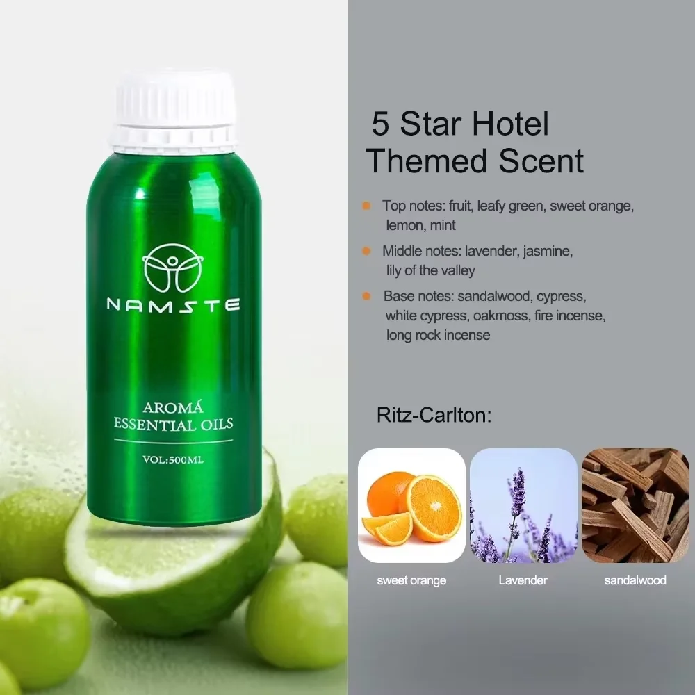 Namste 500ML Hotel Essential Oil Aromatic Oil Hotels Perfume Oil Electric Aromatic Oasis Fragrance Oil Air Freshener Diffuser