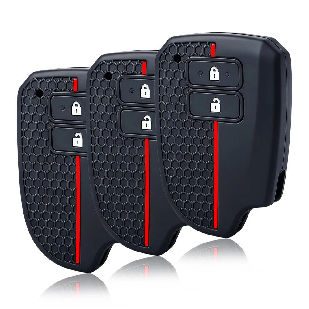 2026 New 2 Buttons Car Remote Silicone Key Fob Case Cover for Toyota Yaris X Yaris L Sedan Vios FS EZ Verso Shell Accessories