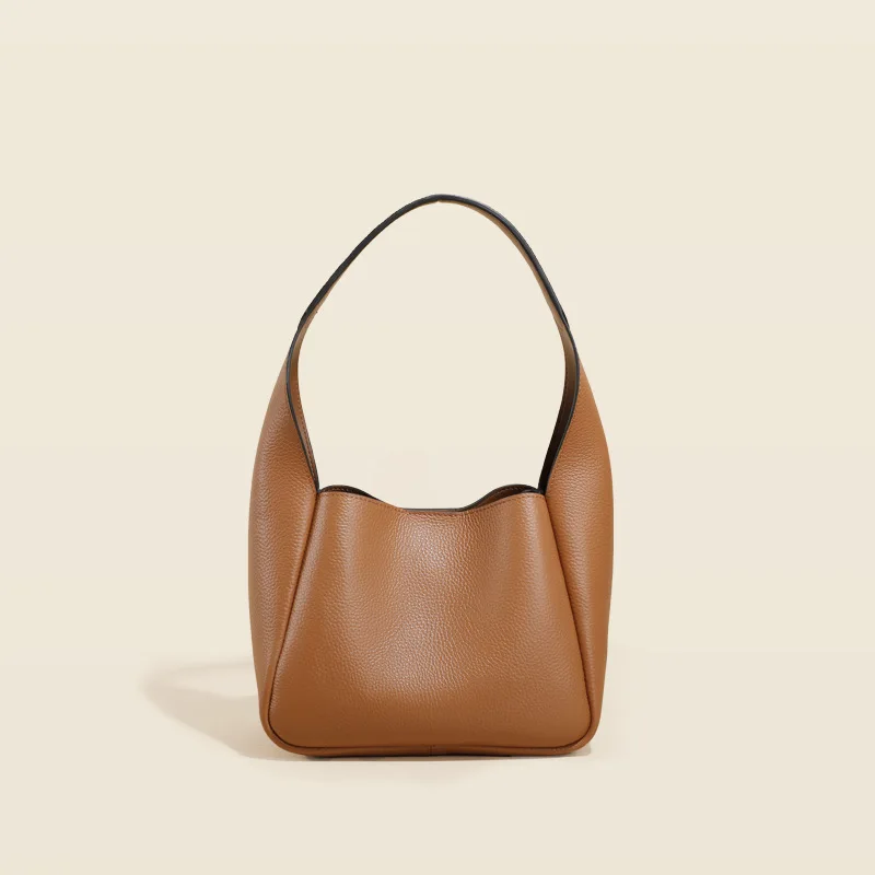 Sac à main en cuir véritable pour femme, cuir de vachette souple, sacs latéraux initiés, fourre-tout design féminin, mode classique, chou E27