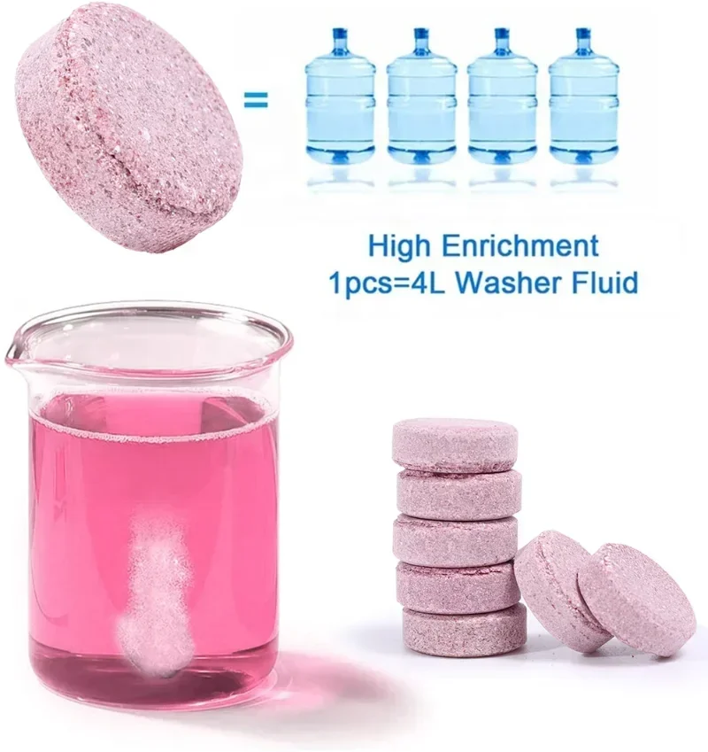 Car Windshield Glass Concentrated Washer Tablets Car Effervescent Washer Fluid Wiper Glass Solid Cleaning Tablets for Car Window view 6