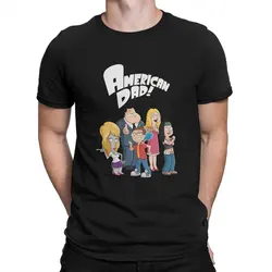 A-American Dad Cartoon Man TShirt Altogether Distinctive T Shirt Graphic Streetwear New Trend