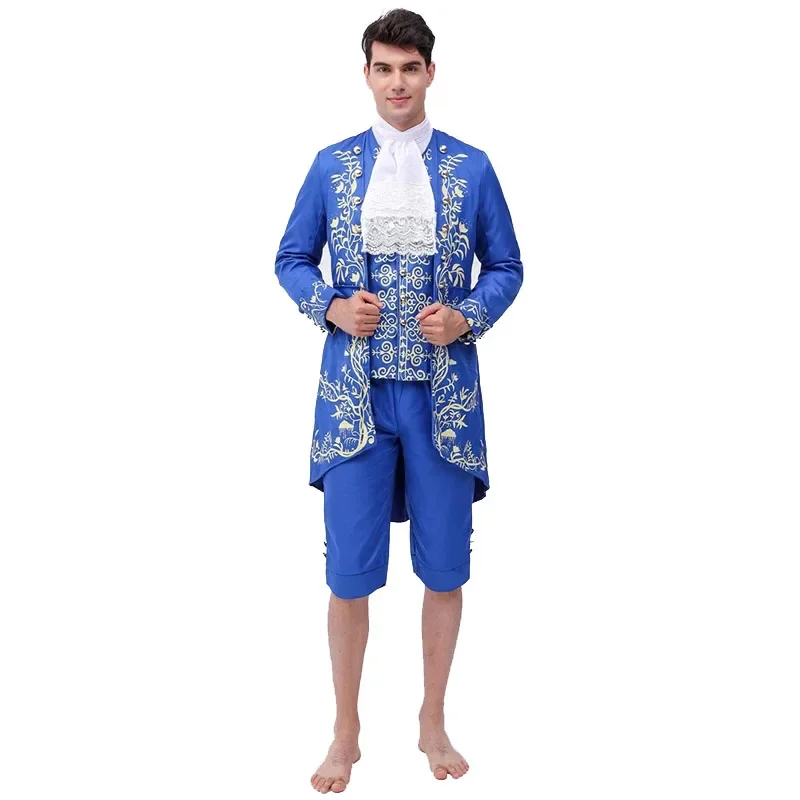 

Movie Beauty and The Beast Prince Adam Cosplay Costume Men Uniform Suit Coat Vest Shirt Pants Halloween Masquerade Party Clothes