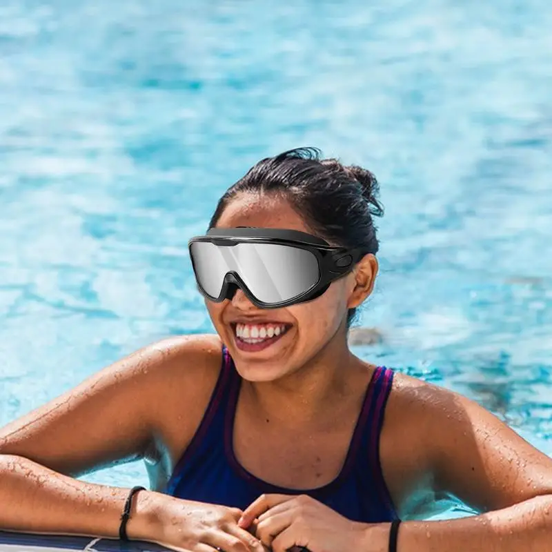 Gafas de protección UV antiniebla profesionales para adultos, gafas de natación para jóvenes, gafas de natación de silicona ajustables impermeables