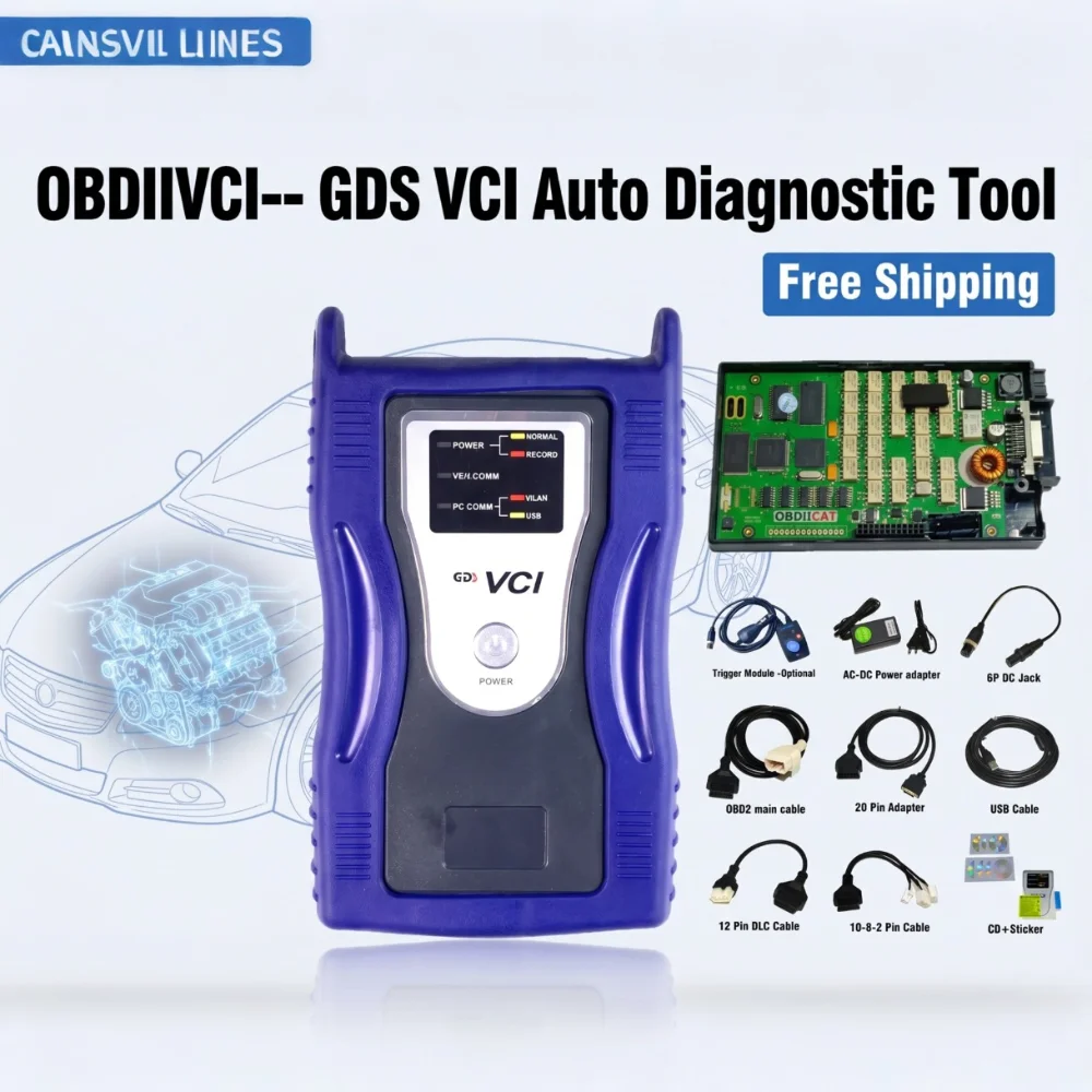 Auto Diagnostic Tools GDS VCI For KI-A Hyu-ndai OBD2 Scanner Diagnose Programming Interface With US / Euro Version To Choose Car