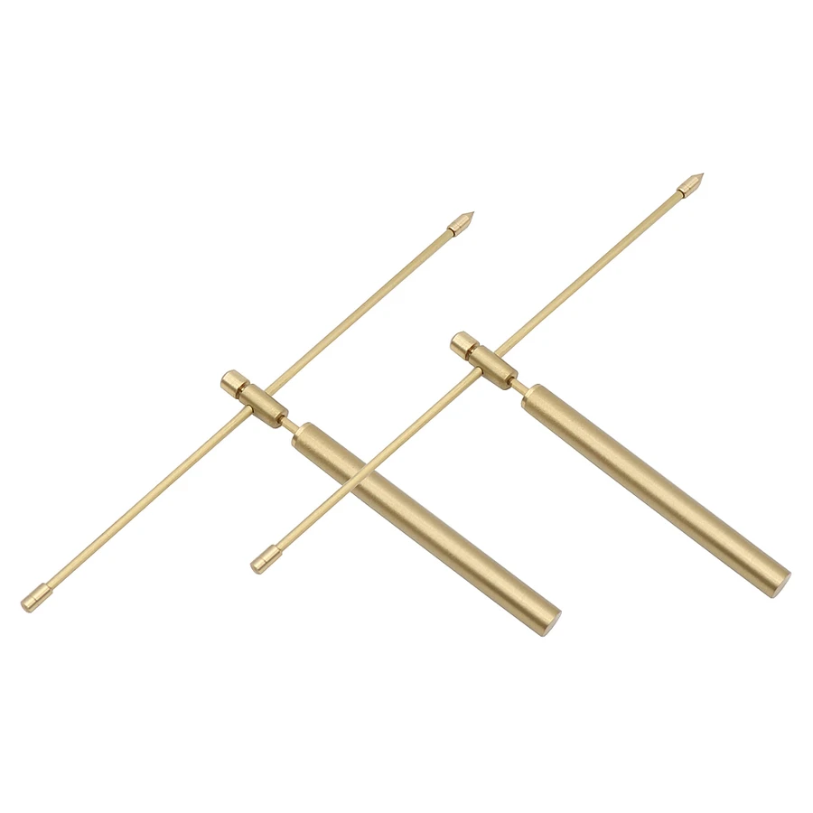 

1Pair Copper Handheld Adjustable Dragon Seeking Dowsing Rod Outdoor Energy Water Witching Detector Professional Detachable Tool