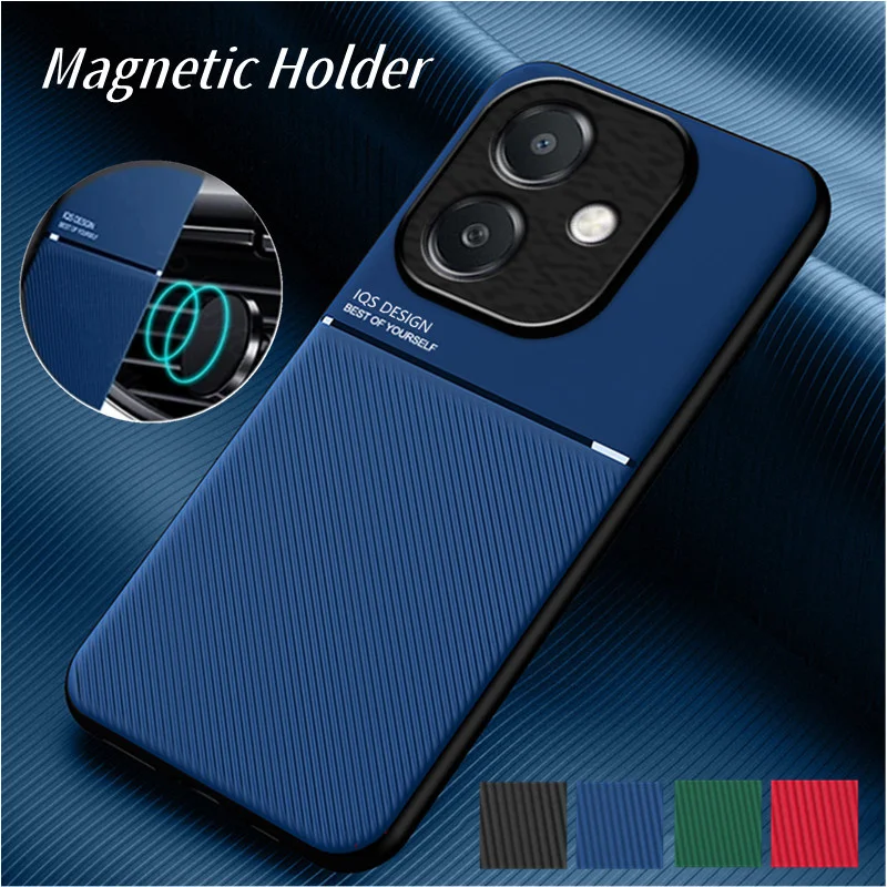 Rugged Protective Cover For OPPO A40 A40M A60 A79 A98 5G A78 A58 Case Built-in Car Magnetic Holder Phone Coque Fundas