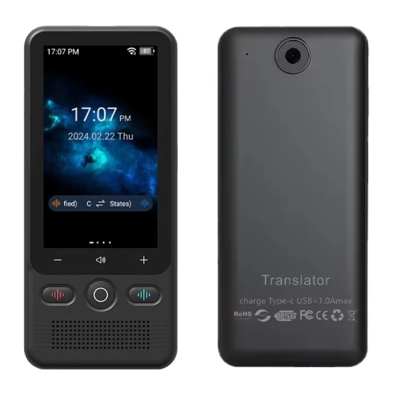 Smart Ai Language Translator Device T18 Real Time Translation 138 Languages Two Way Online Offline Voice Photo Translators