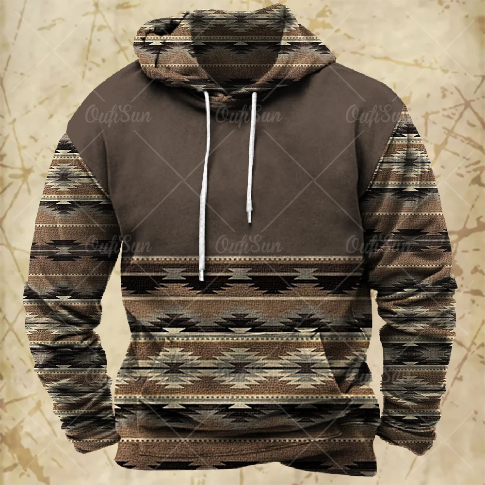 Vintage Men's Hoodie Autumn Fashion Long Sleeve Sweatshirts Harajuku Print Streetwear Male Oversized Clothing Casual Pullover