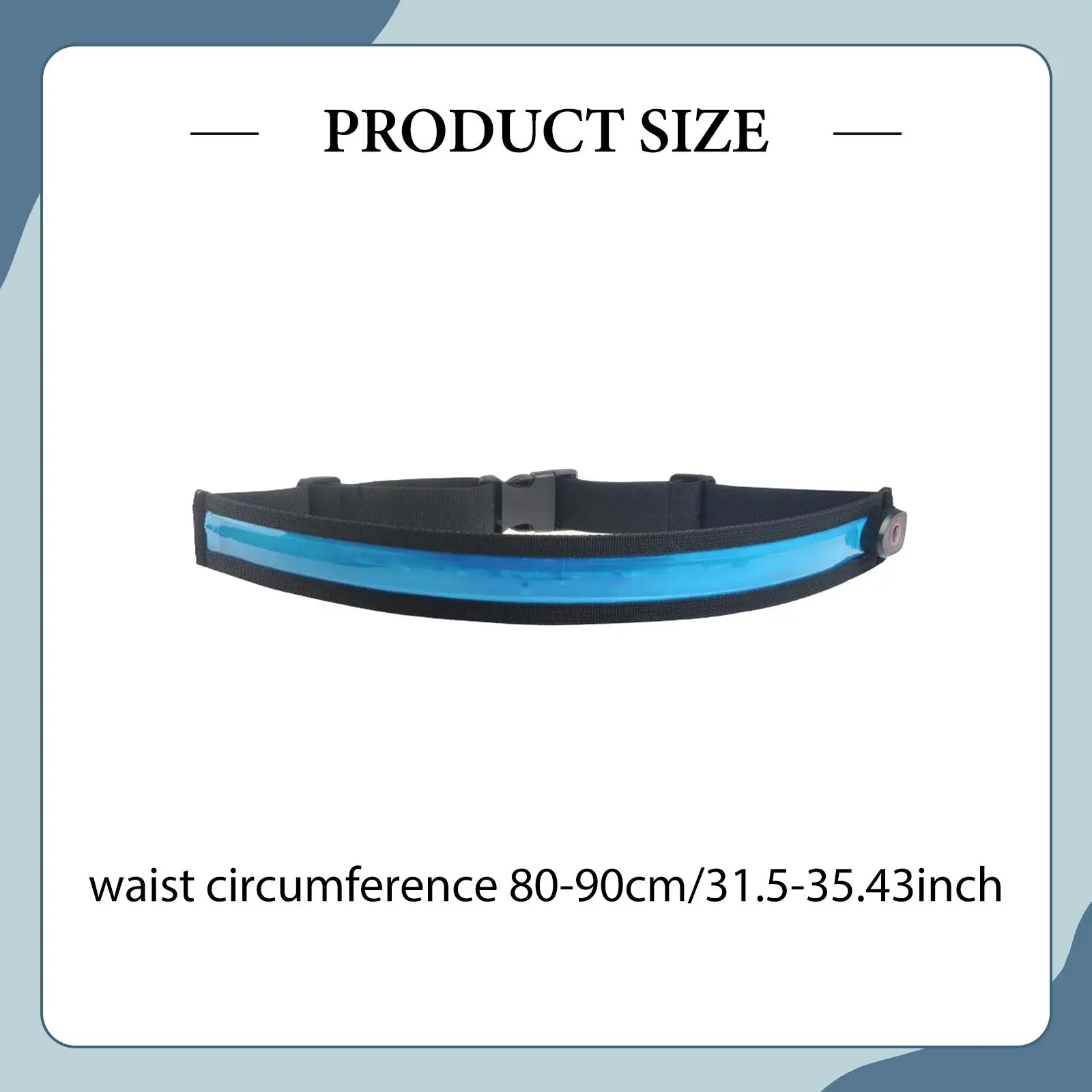 

USB Rechargeable Reflective Waist Belt Adjustable Flashing Night Running Safety Gear for Outdoor Activities