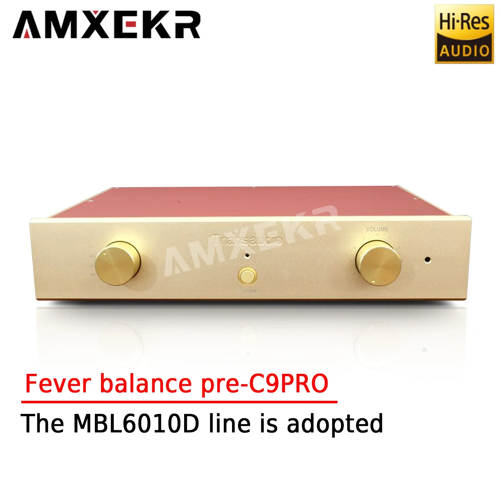 Amxekr เครื่อง C9Pro แรงดันสูงแบบไดนามิกพรีแอมพลิฟายเออร์ปรับสมดุล MBL6010D ไข้ amxekr