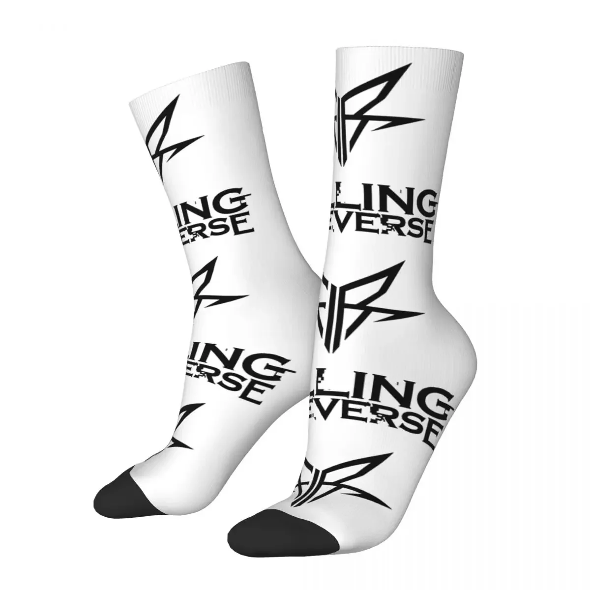 Happy Funny Men's Socks Harajuku Falling In Reverse Rock Logo Sock Sport Women's Socks Spring Summer Autumn Winter