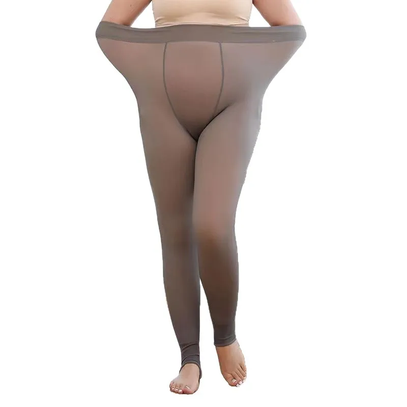 

Thiened Fce, приятные для кожи, осенне-зимние женские леггинсы больших размеров, теплая нескользящая верхняя одежда, базовый слой, длинная высокая талия...