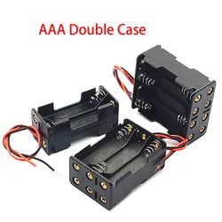 Soporte de pilas AAA, caja de pilas AAA, 4AAA, 6AAA, 8AAA, conexión en serie, 6V/9V/12V, DIY