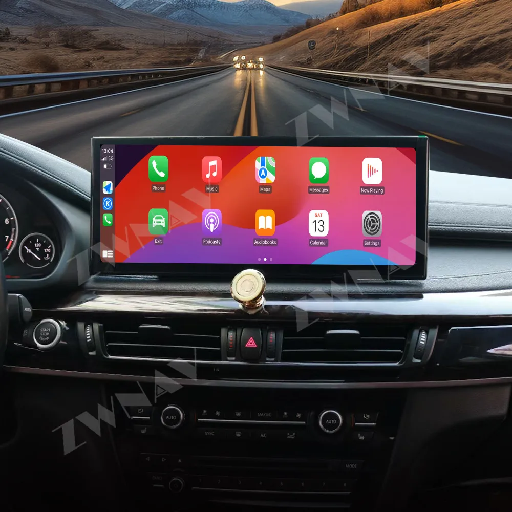 

15.6” For BMW X5 X6 2014-2017 Android auto touch screen GPS navigation carplay multimedia player radio wireless head unit