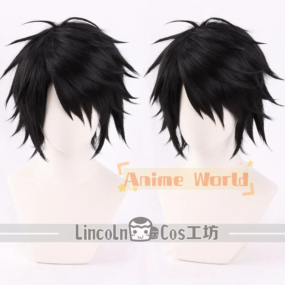 

Anime L・Lawliet Cosplay Wig Halloween Carnival Party Props Synthetic Hair Heat Resistant Fiber + Wig Cap