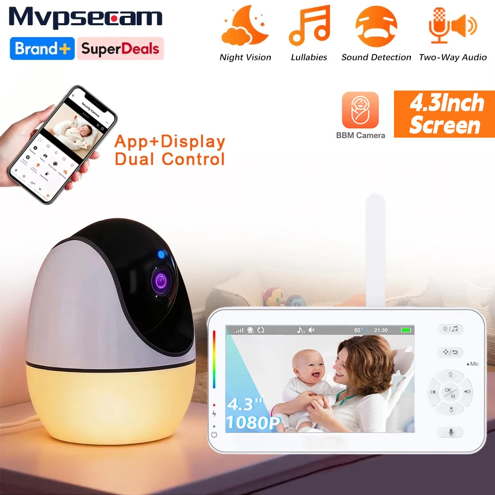 Baby Monitor WiFi 1080P 4.3